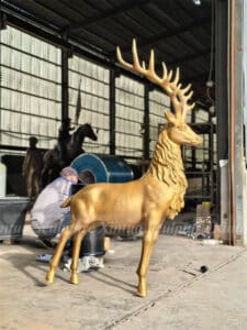 life size outdoor deer statues