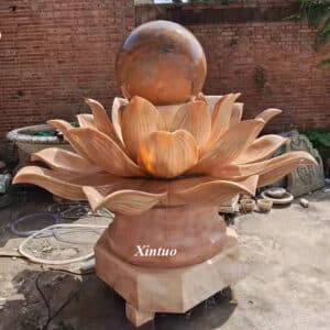 marble lotus fountain